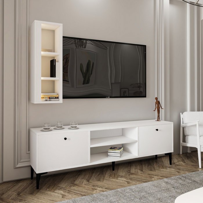 Hanah Home Mueble de TV Blanco